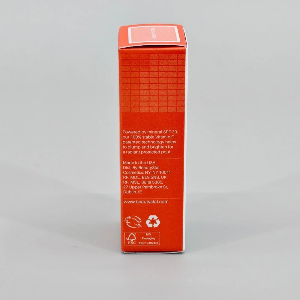 BeautyStat Universal C Lip Serum SPF 30 Vitamin C Neutral Peach 0.35oz 10g